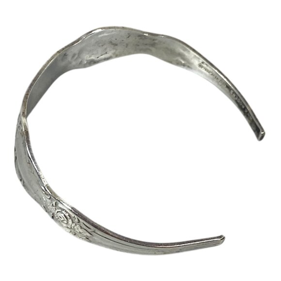 Oneida Bracelet S/M Silver Plated  Cuff ID Spoon Handle Vanessa Francesca VTG - Picture 11 of 16